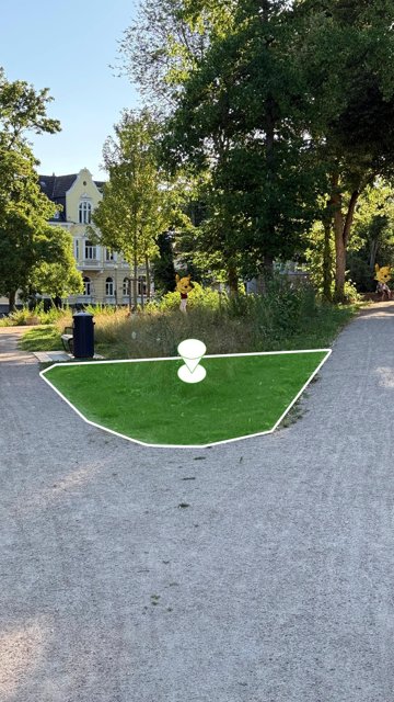 Das Green ist hier tatsächlich Grün.