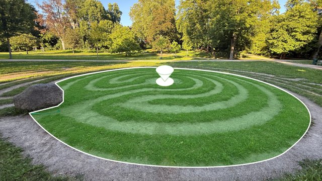 Das Gras der Ringe bestimmt das Green
