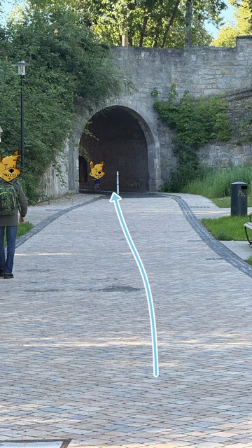 Ab Richtung Tunnel.