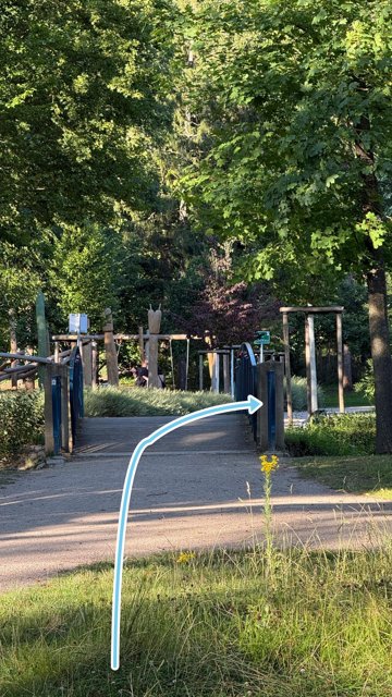Ab über die Brücke …