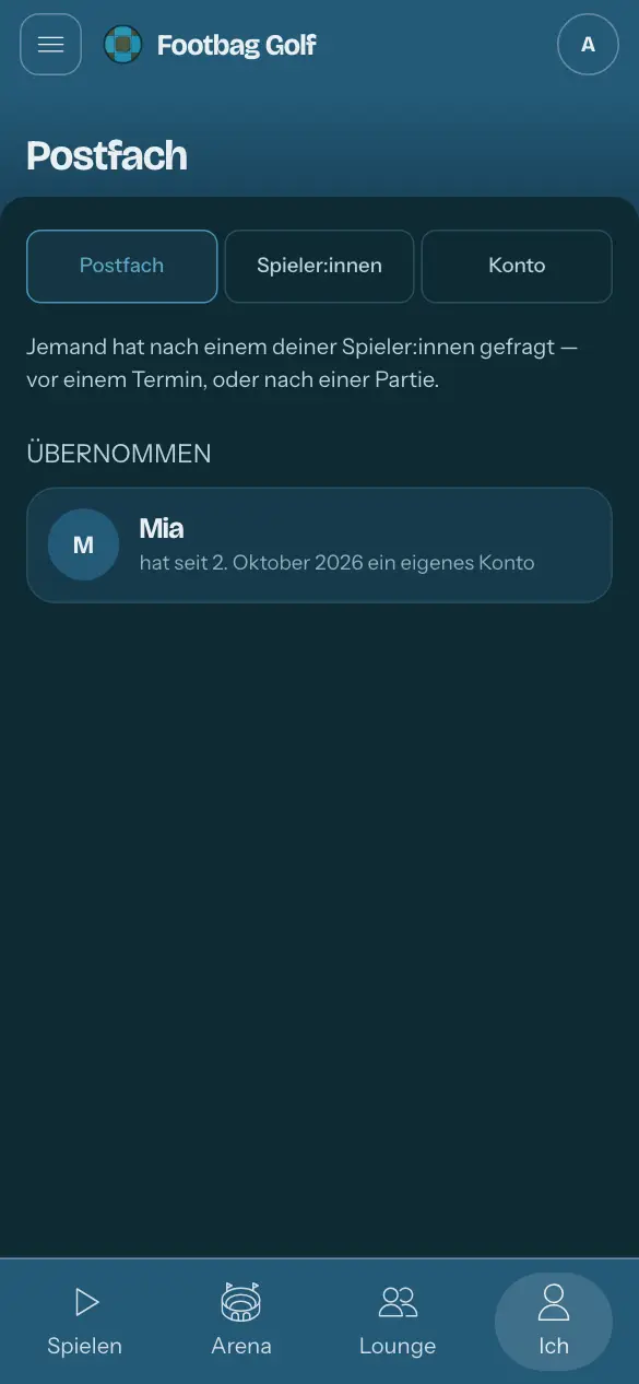 Das Postfach: Ein Gast hat seine Runde behalten.