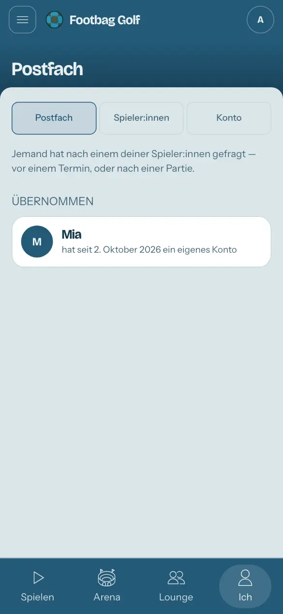 Das Postfach: Ein Gast hat seine Runde behalten.